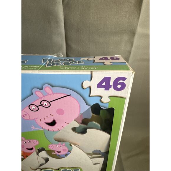 Peppa Pig Giant Puzzle, 46-Piece, 3-Foot Floor Puzzle 24" X 36" - Picture 2 of 7